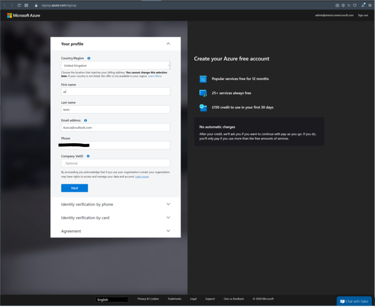 How to create Azure Free Trial Subscription - ARBISTECH